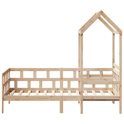 Tagesbett mit Dach 90x200 cm Massivholz Kiefer