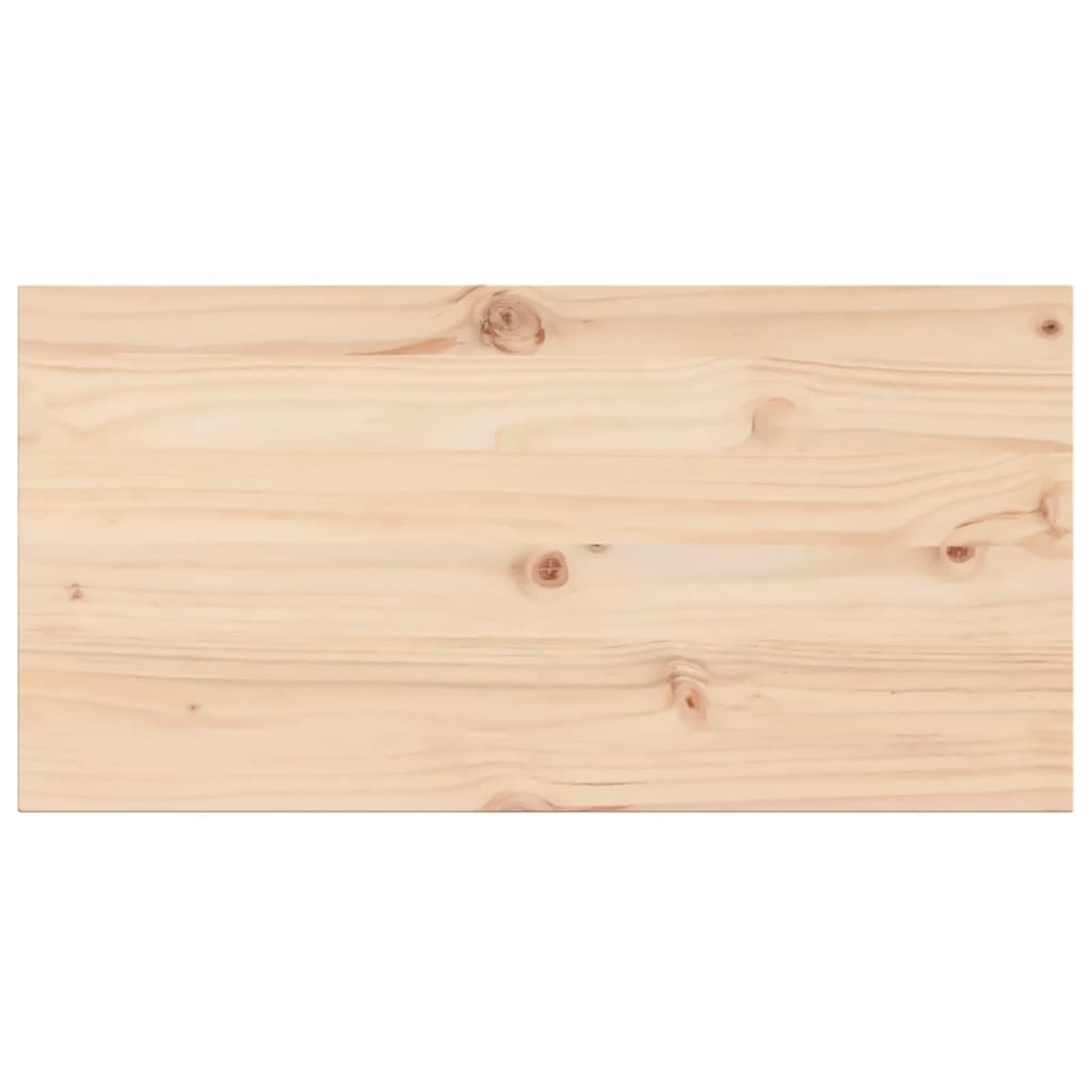 Bordplader 2 stk 90x45x1,7 cm Rektangulær Massiv Fyr