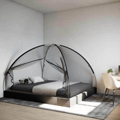 Moskito-Netzzelt Mongolisch 220 Schwarz 200x180x135 cm
