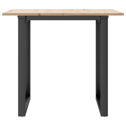 Esstisch O-Gestell 90x90x75cm Massivholz Kiefer und Stahl
