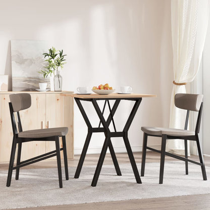 Esstisch Y-Gestell 70x70x75 cm Massivholz Kiefer und Stahl