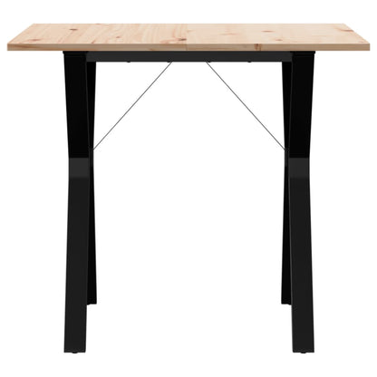 Esstisch Y-Gestell 90x90x75 cm Massivholz Kiefer und Stahl