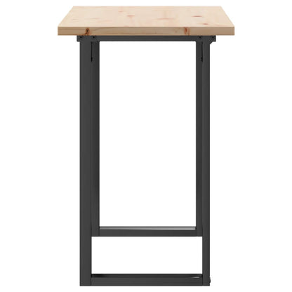 Esstisch O-Gestell 100x50x75,5 cm Massivholz Kiefer & Stahl