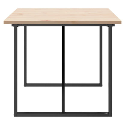 Esstisch O-Gestell 180x90x75,5 cm Massivholz Kiefer & Stahl