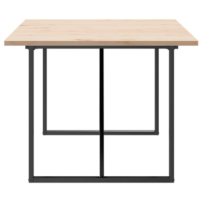 Esstisch O-Gestell 200x100x75,5cm Massivholz Kiefer & Stahl