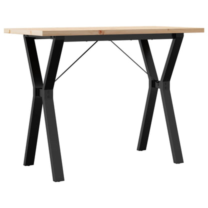 Esstisch Y-Gestell 100x50x75,5 cm Massivholz Kiefer & Stahl