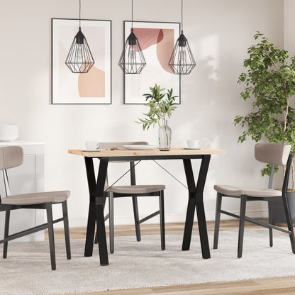 Esstisch Y-Gestell 100x50x75,5 cm Massivholz Kiefer & Stahl