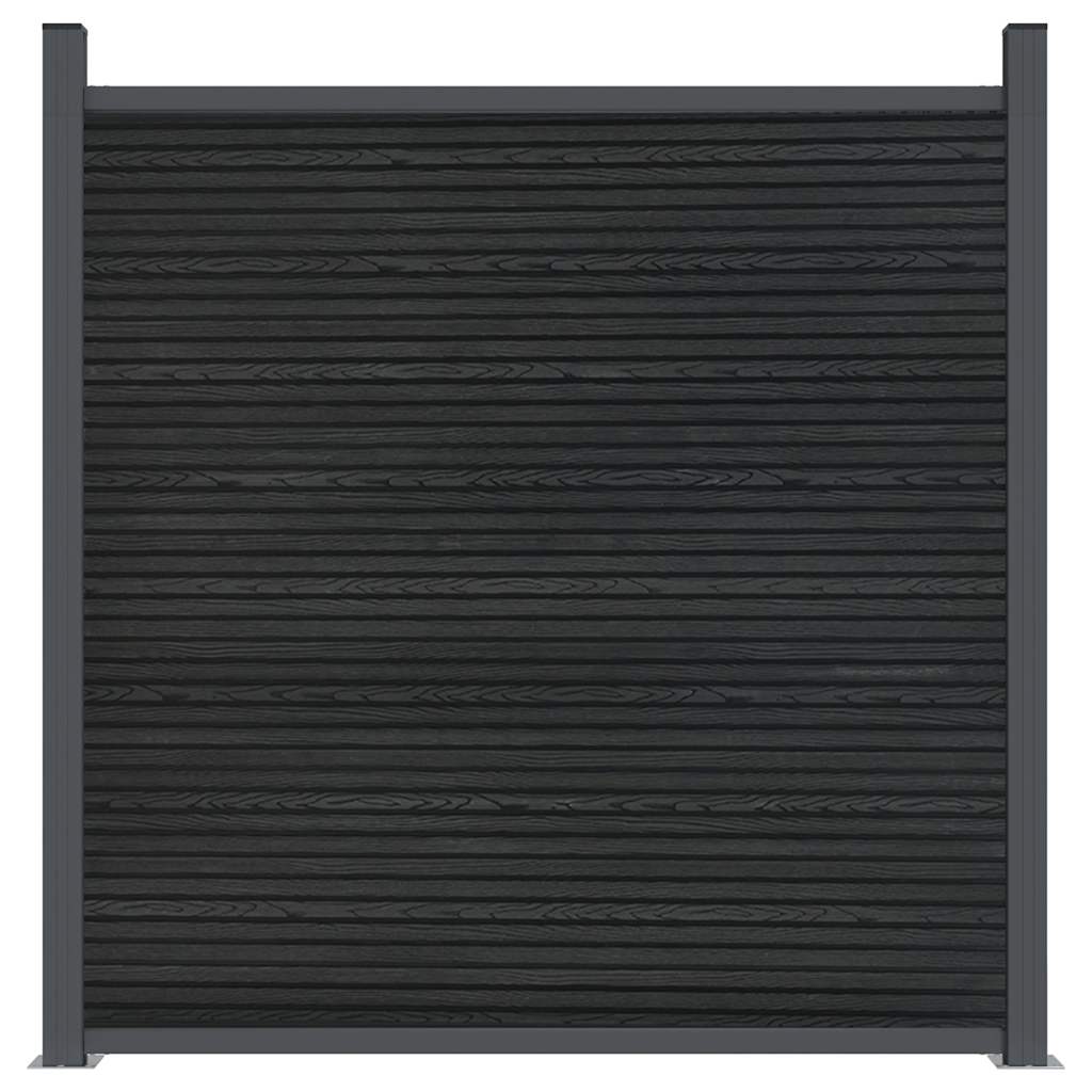 Zaunelement Grau 353x186 cm WPC