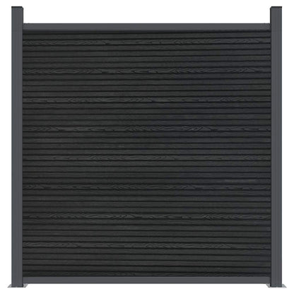 Zaunelement Grau 353x186 cm WPC