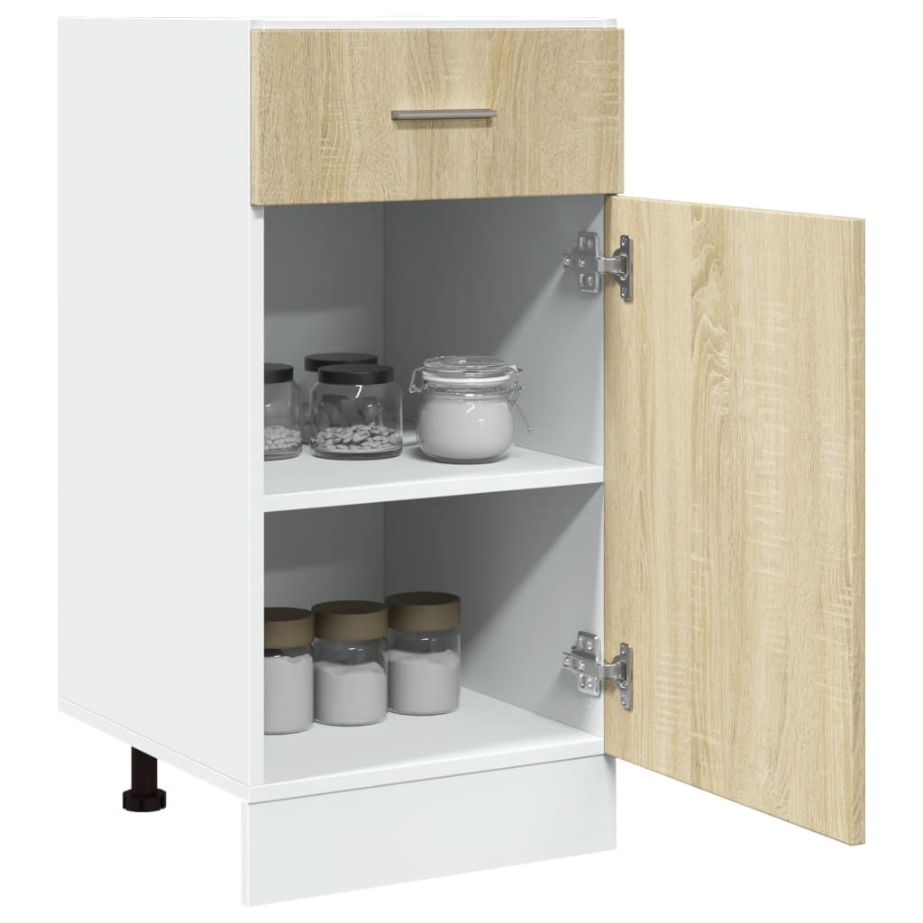 Schubunterschrank Lyon Sonoma-Eiche 40x46x81,5 cm Holzwerkstoff