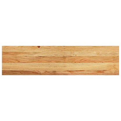Treppenstufen 4 Stk. Hellbraun 100x30x2 cm Massivholz Eiche