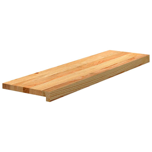 Treppenstufen 12 Stk. Hellbraun 90x25x2 cm Massivholz Eiche