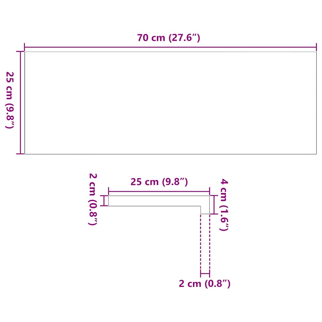 Treppenstufen 16 Stk. Hellbraun 70x25x2 cm Massivholz Eiche