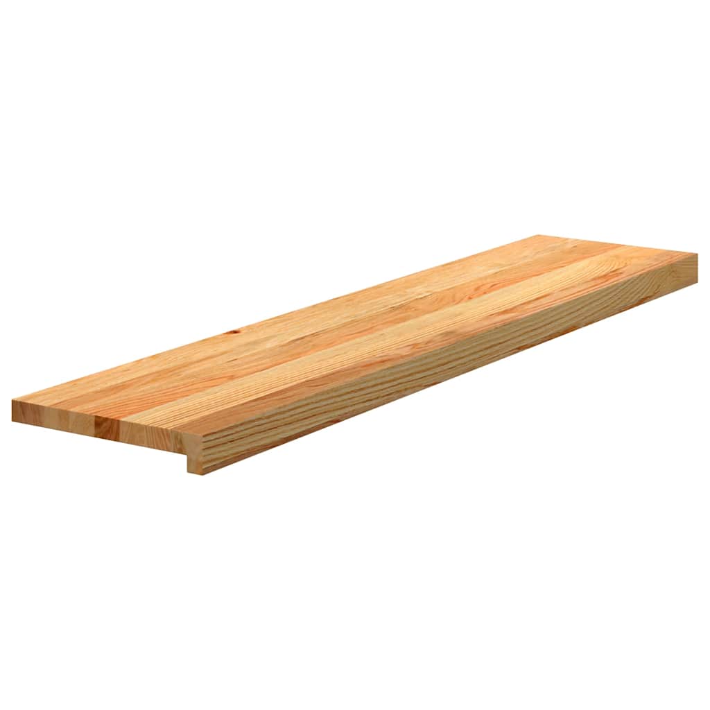 Treppenstufen 16 Stk. Hellbraun 110x30x2 cm Massivholz Eiche