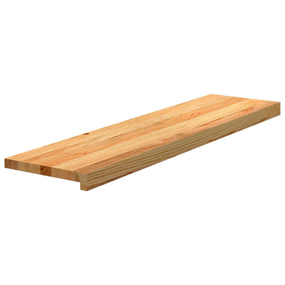 Treppenstufen 20 Stk. Hellbraun 110x30x2 cm Massivholz Eiche