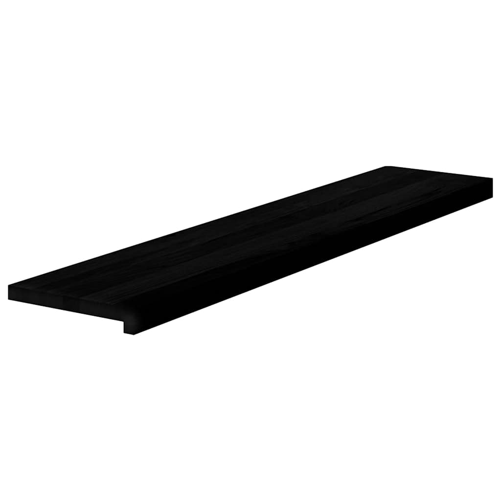 Treppenstufen 4 Stk. Dunkelbraun 120x30x2 cm Massivholz Eiche