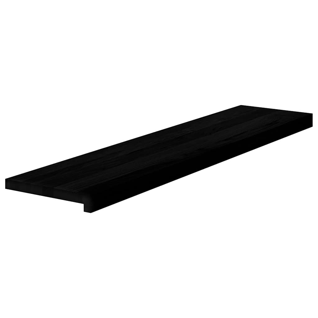 Treppenstufen 8 Stk. Dunkelbraun 110x25x2 cm Massivholz Eiche
