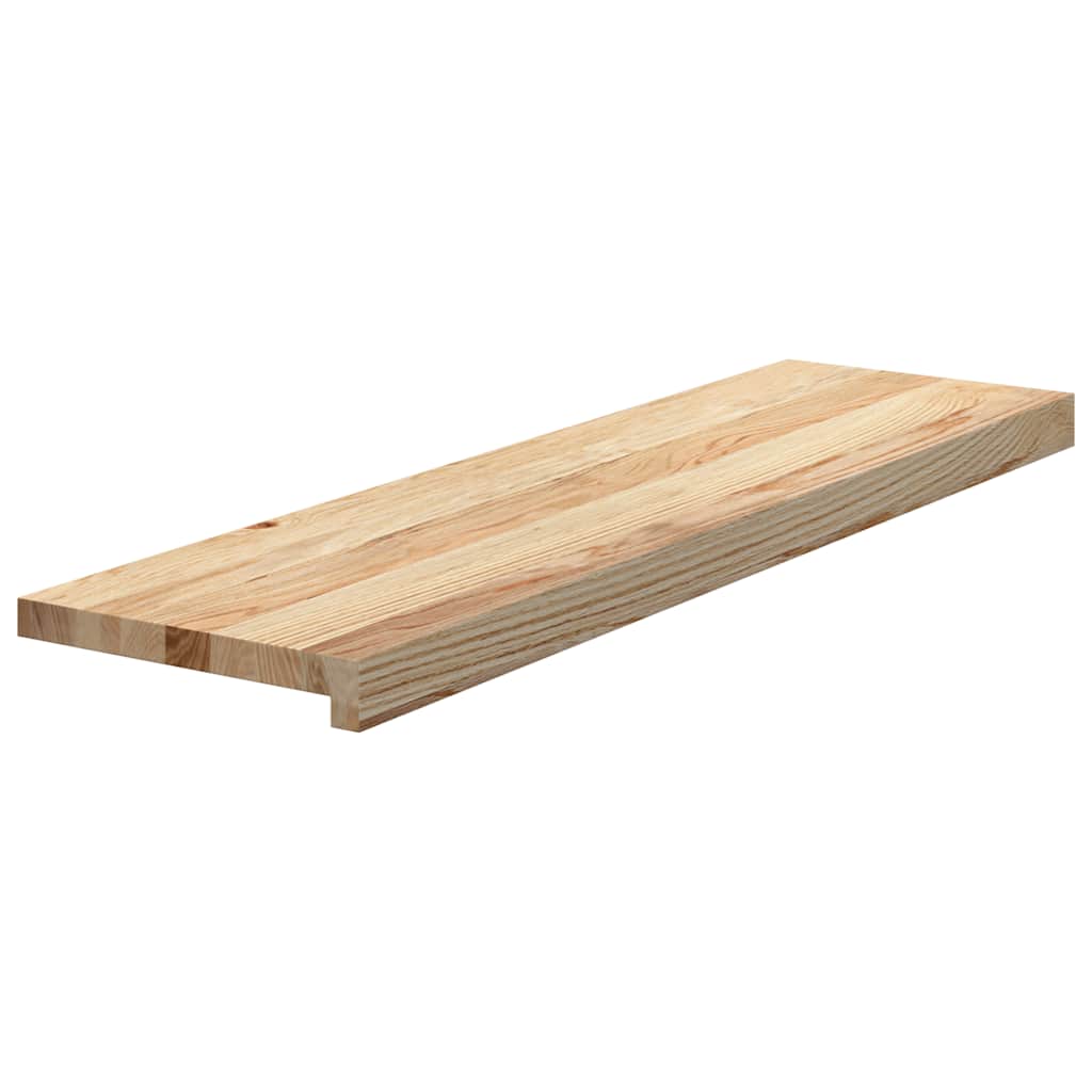Treppenstufen 2 Stk. Unbehandelt 90x30x2 cm Massivholz Eiche