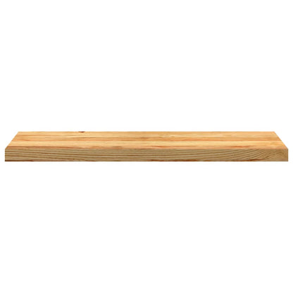 Treppenstufen 2 Stk. Hellbraun 90x30x2 cm Massivholz Eiche