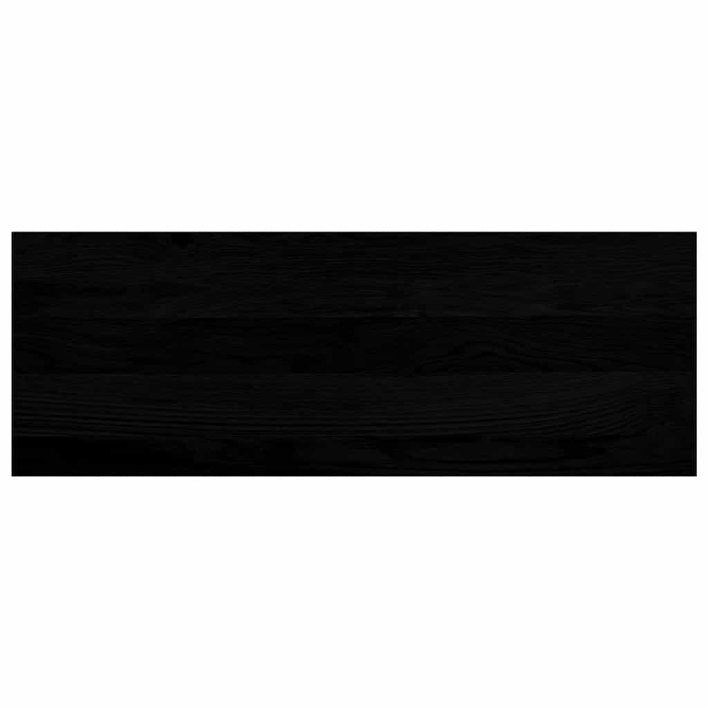 Treppenstufen 2 Stk. Dunkelbraun 70x25x2 cm Massivholz Eiche