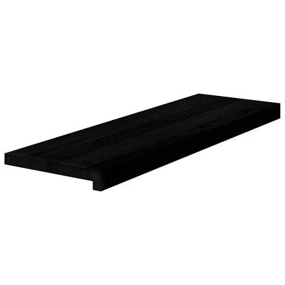 Treppenstufen 2 Stk. Dunkelbraun 80x25x2 cm Massivholz Eiche