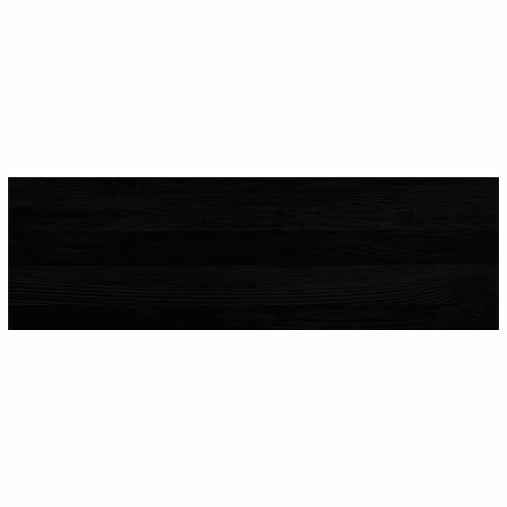 Treppenstufen 2 Stk. Dunkelbraun 80x25x2 cm Massivholz Eiche