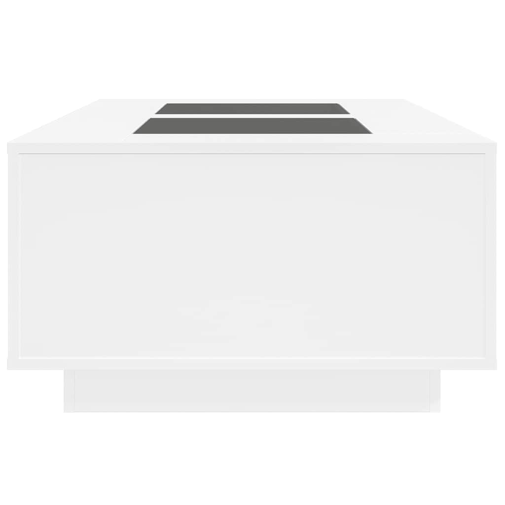 Couchtisch mit Infinity-LED Weiß 116x69x40 cm