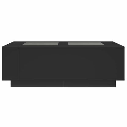 Couchtisch mit Infinity-LED Schwarz 116x69x40 cm