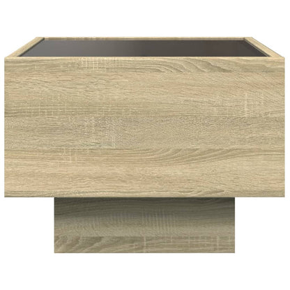 Nachttisch mit Infinity-LED Sonoma-Eiche 40x40x30 cm