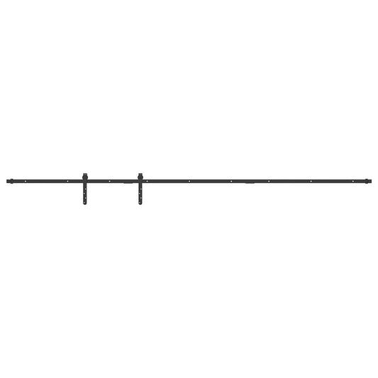 Schiebetürbeschlag Set für Schranktüren 244 cm Karbonstahl