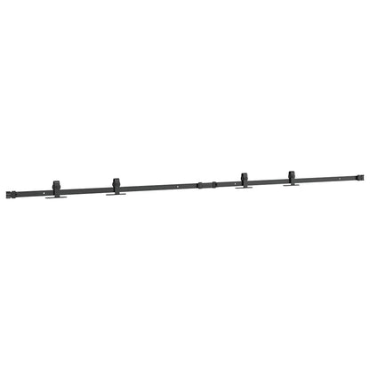 Schiebetürbeschlag Set für Schranktüren 213 cm Karbonstahl
