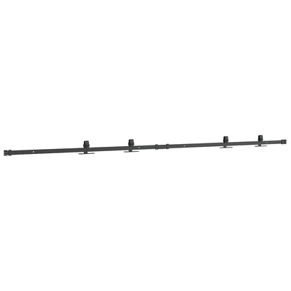 Schiebetürbeschlag Set für Schranktüren 213 cm Karbonstahl