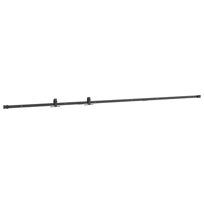 Schiebetürbeschlag Set für Schranktüren 244 cm Karbonstahl