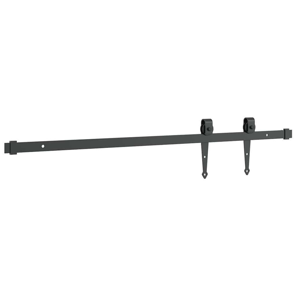 Schiebetürbeschlag Set für Schranktüren 91 cm Karbonstahl