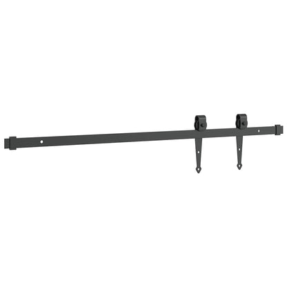 Schiebetürbeschlag Set für Schranktüren 91 cm Karbonstahl