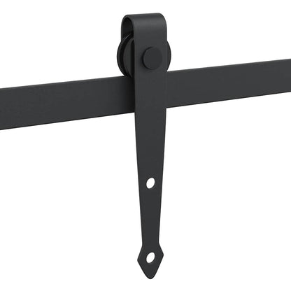 Schiebetürbeschlag Set für Schranktüren 91 cm Karbonstahl