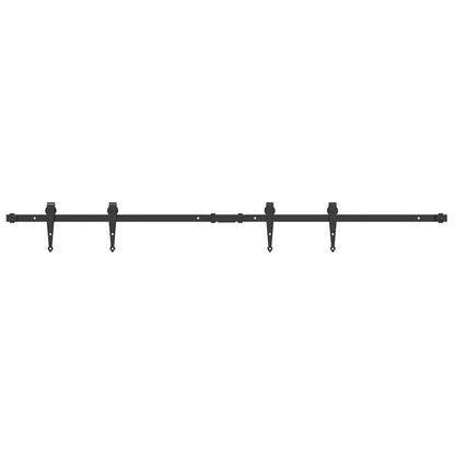 Schiebetürbeschlag Set für Schranktüren 152 cm Karbonstahl