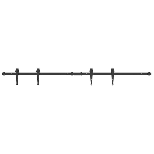 Schiebetürbeschlag Set für Schranktüren 152 cm Karbonstahl