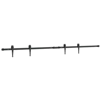 Schiebetürbeschlag Set für Schranktüren 183 cm Karbonstahl