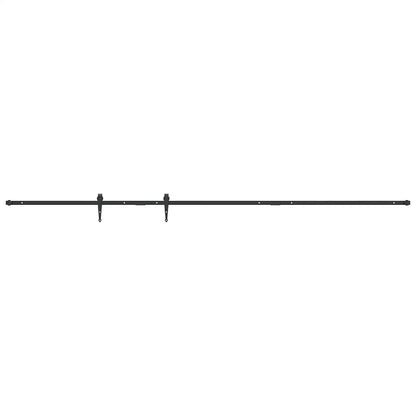 Schiebetürbeschlag Set für Schranktüren 244 cm Karbonstahl