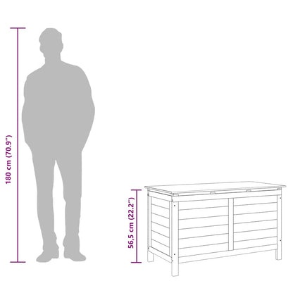 Gartentruhe 99x50x56,5 cm Massivholz Tanne
