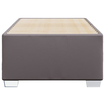 Bettgestell Grau 100x200 cm Kunstleder