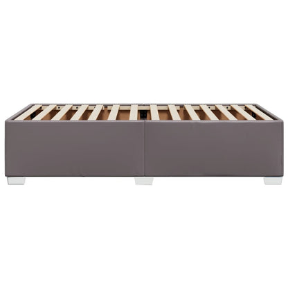 Bettgestell Grau 100x200 cm Kunstleder