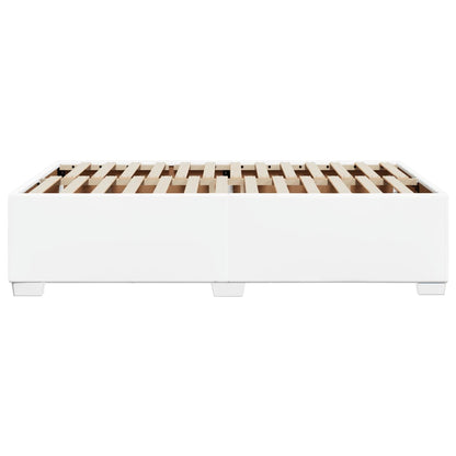Bettgestell Weiß 120x200 cm Kunstleder