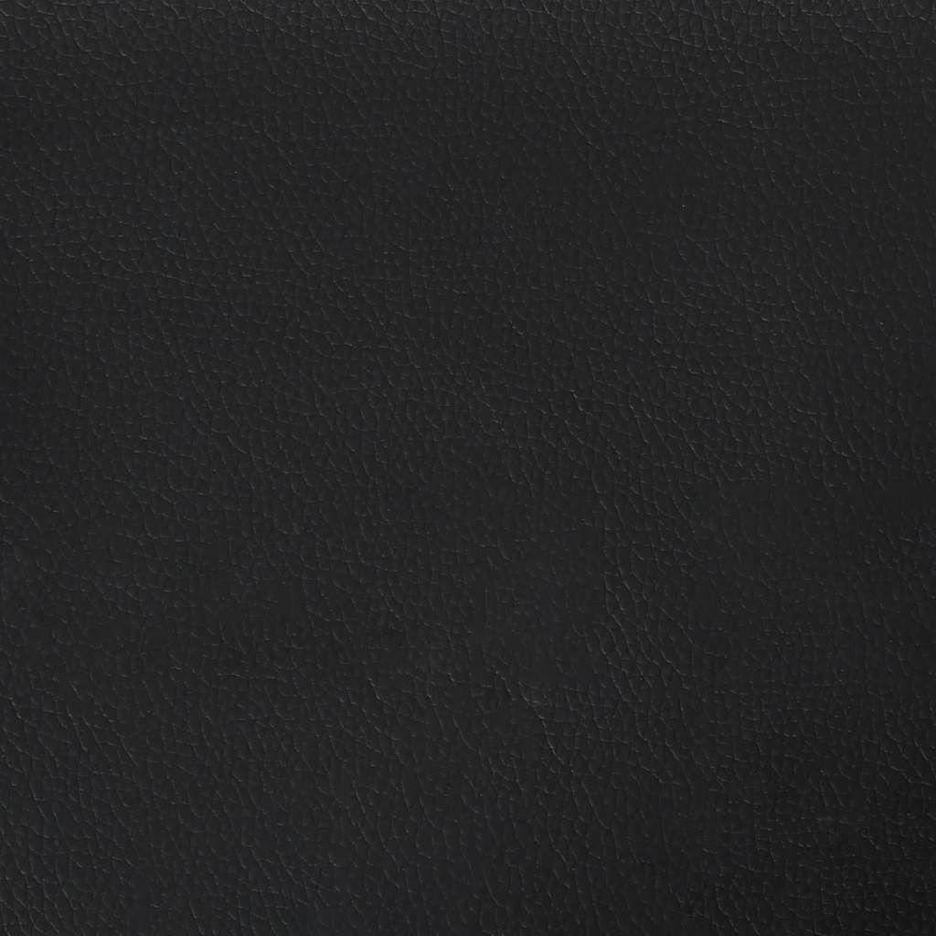 Bettgestell ohne Matratze Schwarz Vollkunstleder