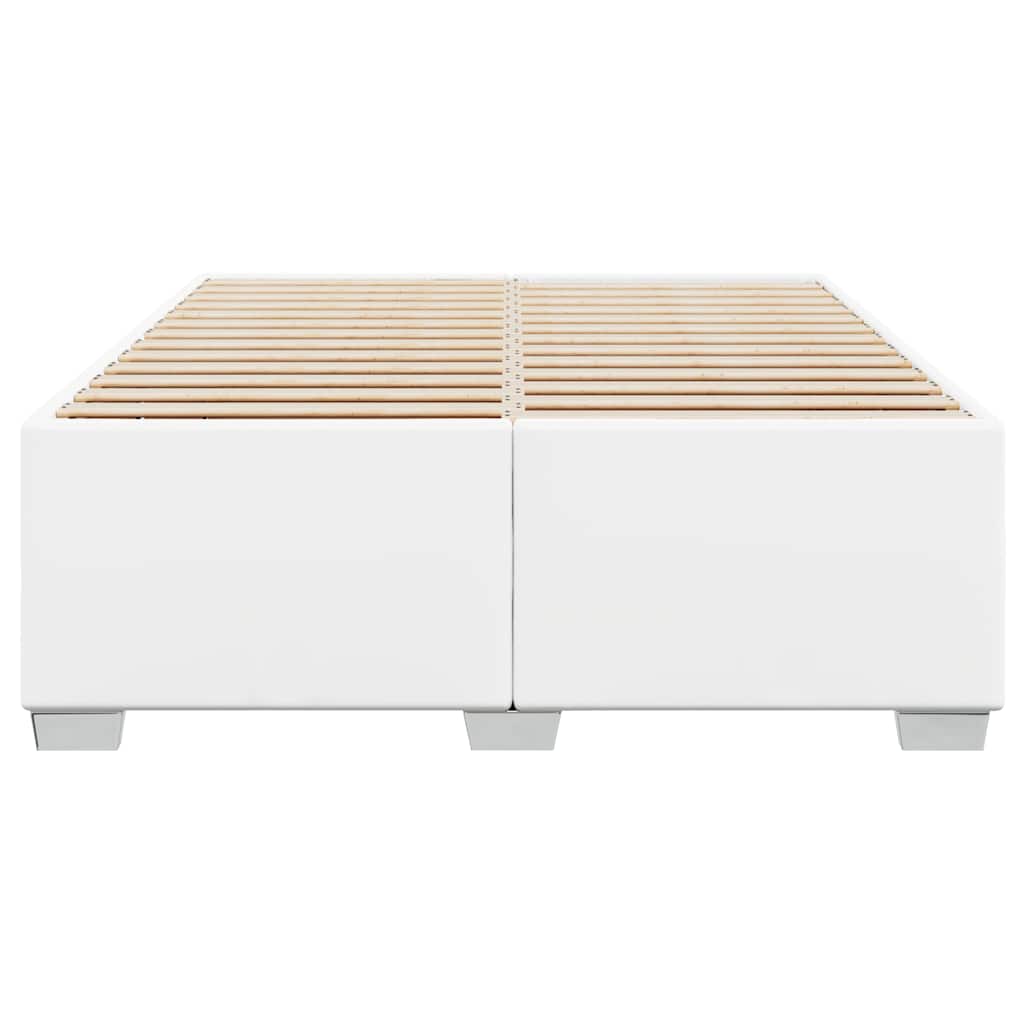 Bettgestell ohne Matratze Weiß Vollkunstleder