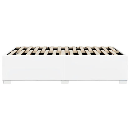 Bettgestell ohne Matratze Weiß Vollkunstleder