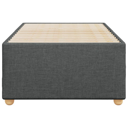 Bettgestell ohne Matratze Dunkelgrau 80x200 cm Stoff