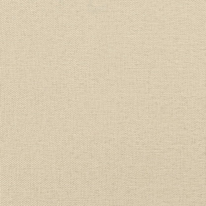 Bettgestell ohne Matratze Creme 100x200 cm Stoff