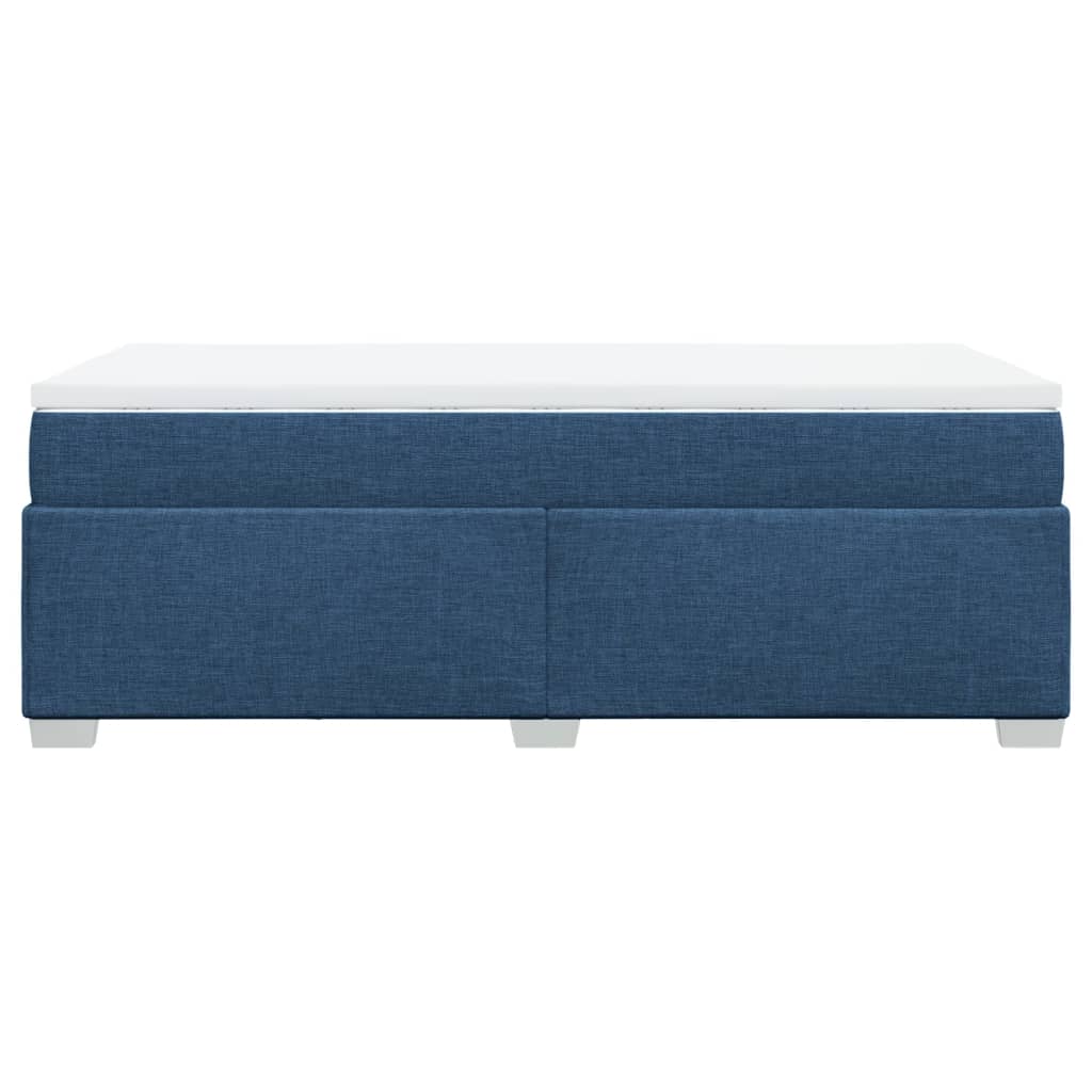 Boxspringbett mit Matratze Blau 90x190 cm Stoff